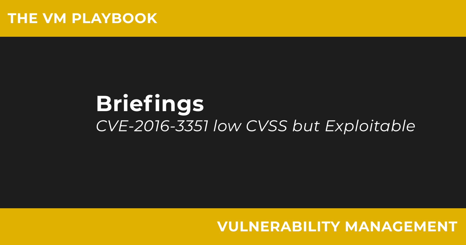 Not All Low CVSS Scores Are Low Risk